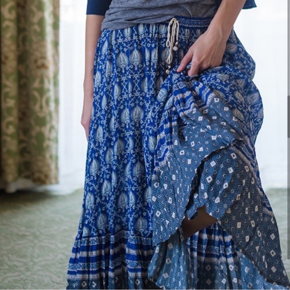 Vintage spell and the Gypsy collective blue oracle skirt Large - Picture 3 of 12